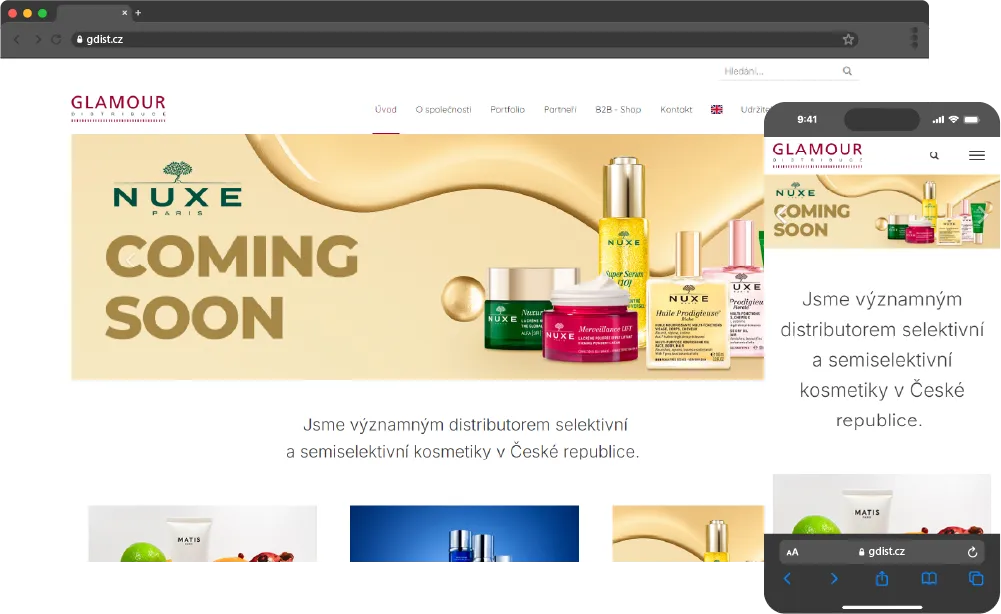 Ukážka návrhu webu gdist.cz
