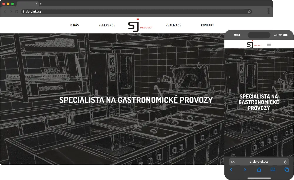 Ukážka návrhu webu sjprojekt.cz